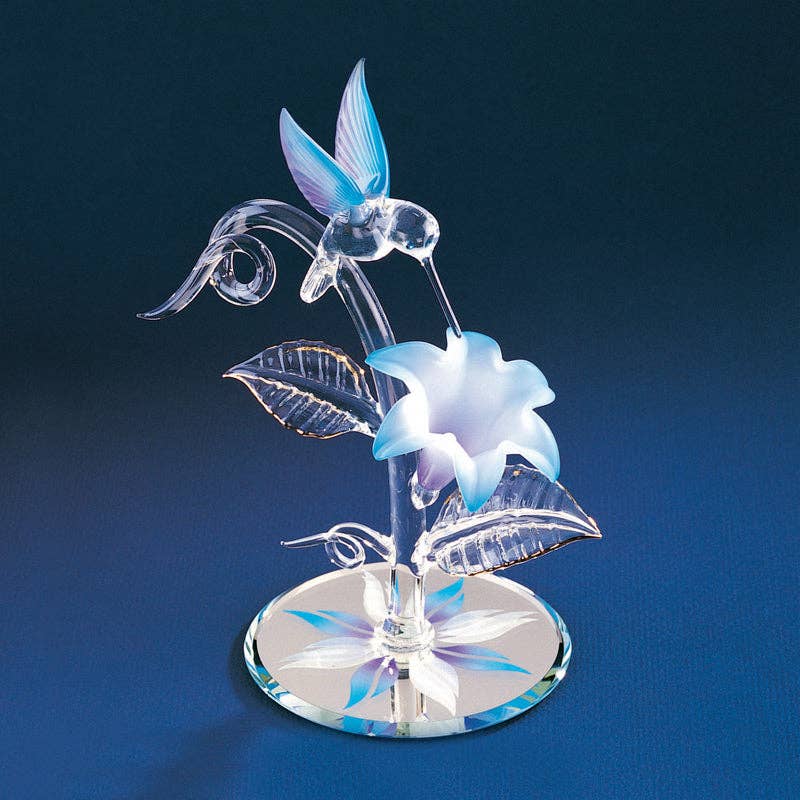 Hummingbird and Blue Lily