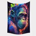 Psychedelic Chimp Tapestry – 60x90cm Wall Art