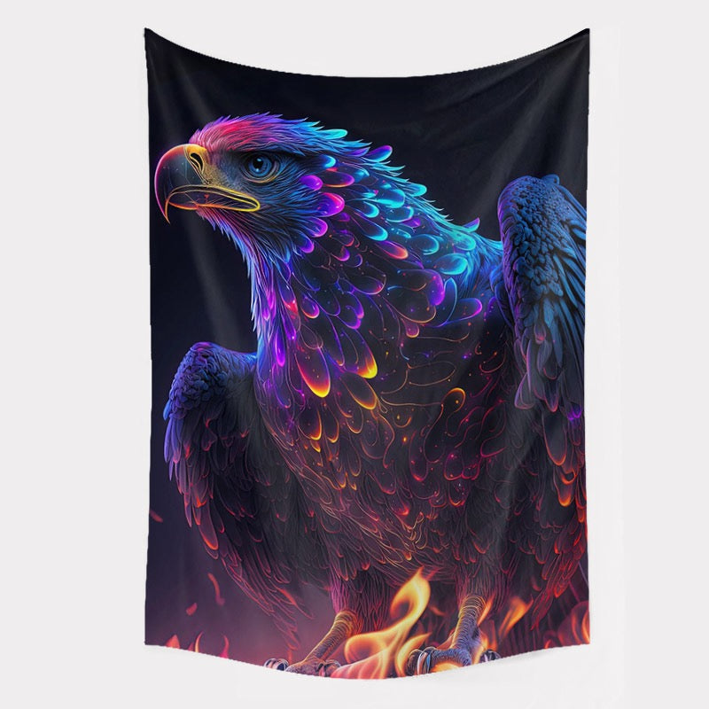 Psychedelic Eagle Tapestry – 60x90cm Wall Art