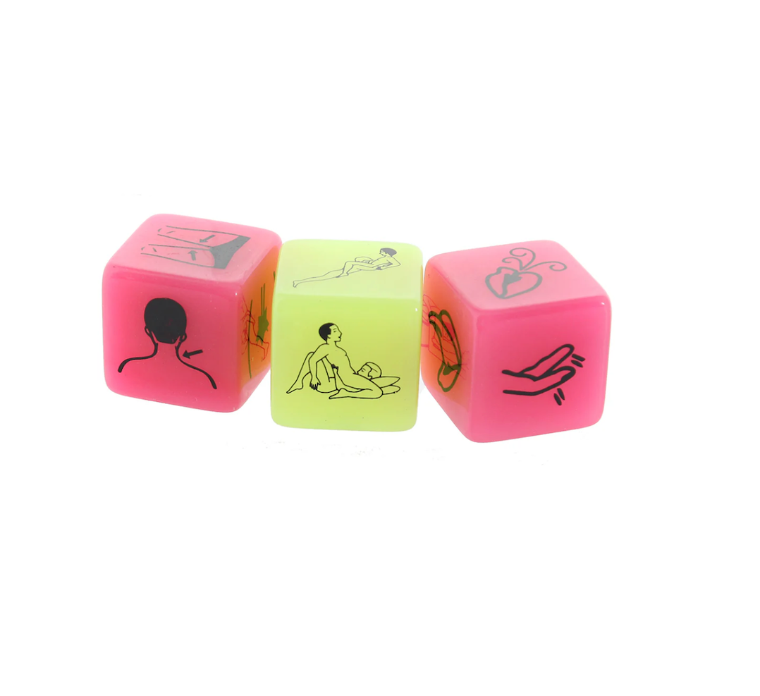 Glow-In-The-Dark Oral Dice – Couples Game