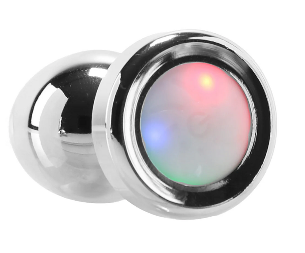 Booty Sparks™ Silver Light-Up Anal Plug – Small