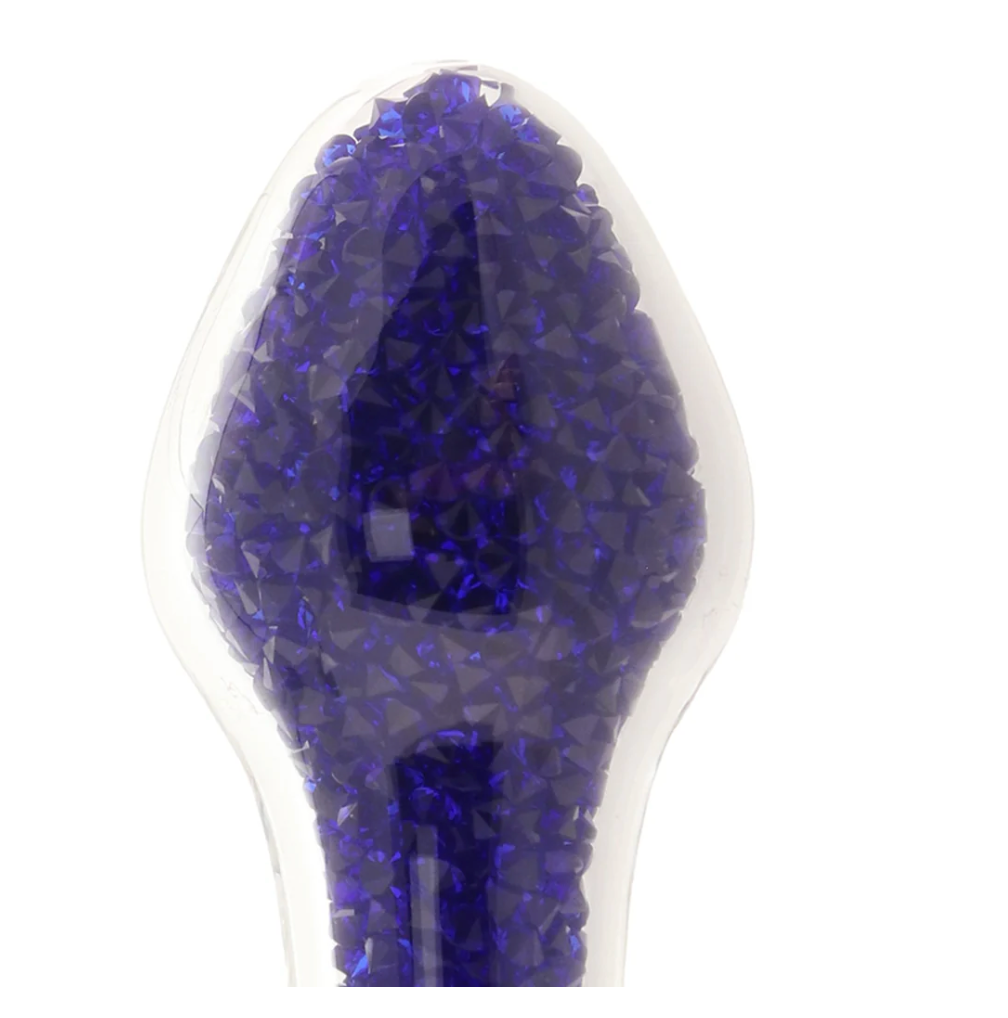 Oh My Gem Lustre Glass Butt Plug – Blue