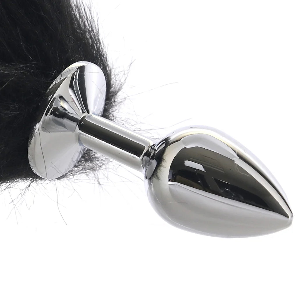 CalExotics Running Wild Black & White Tail Plug
