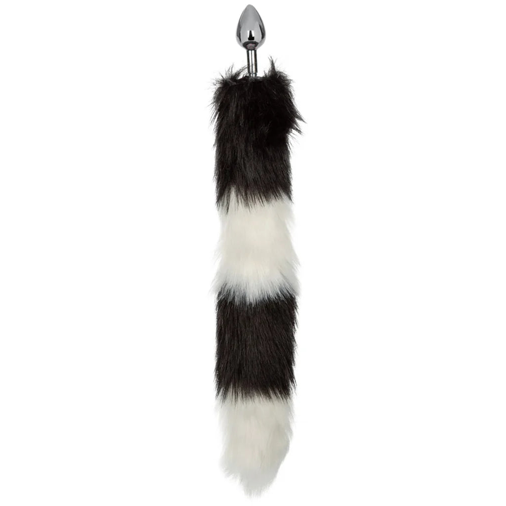 CalExotics Running Wild Black & White Tail Plug