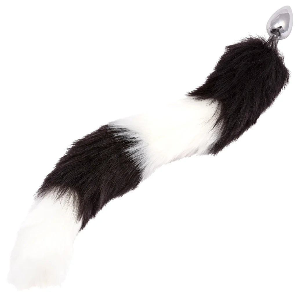CalExotics Running Wild Black & White Tail Plug