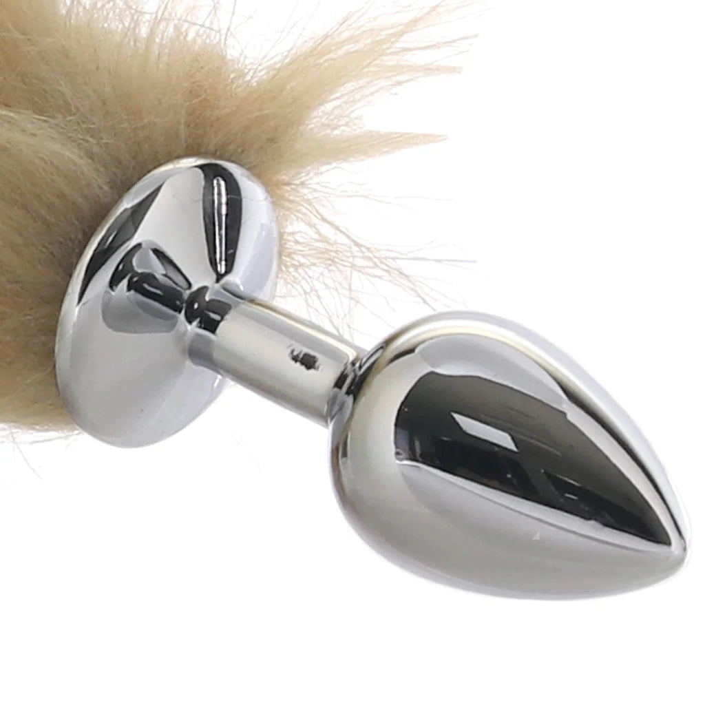CalExotics Running Wild Brown Tail Plug – 16.5" Faux Fur Tail